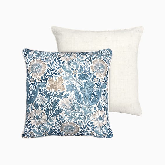 William Morris Compton China Blue Cushion