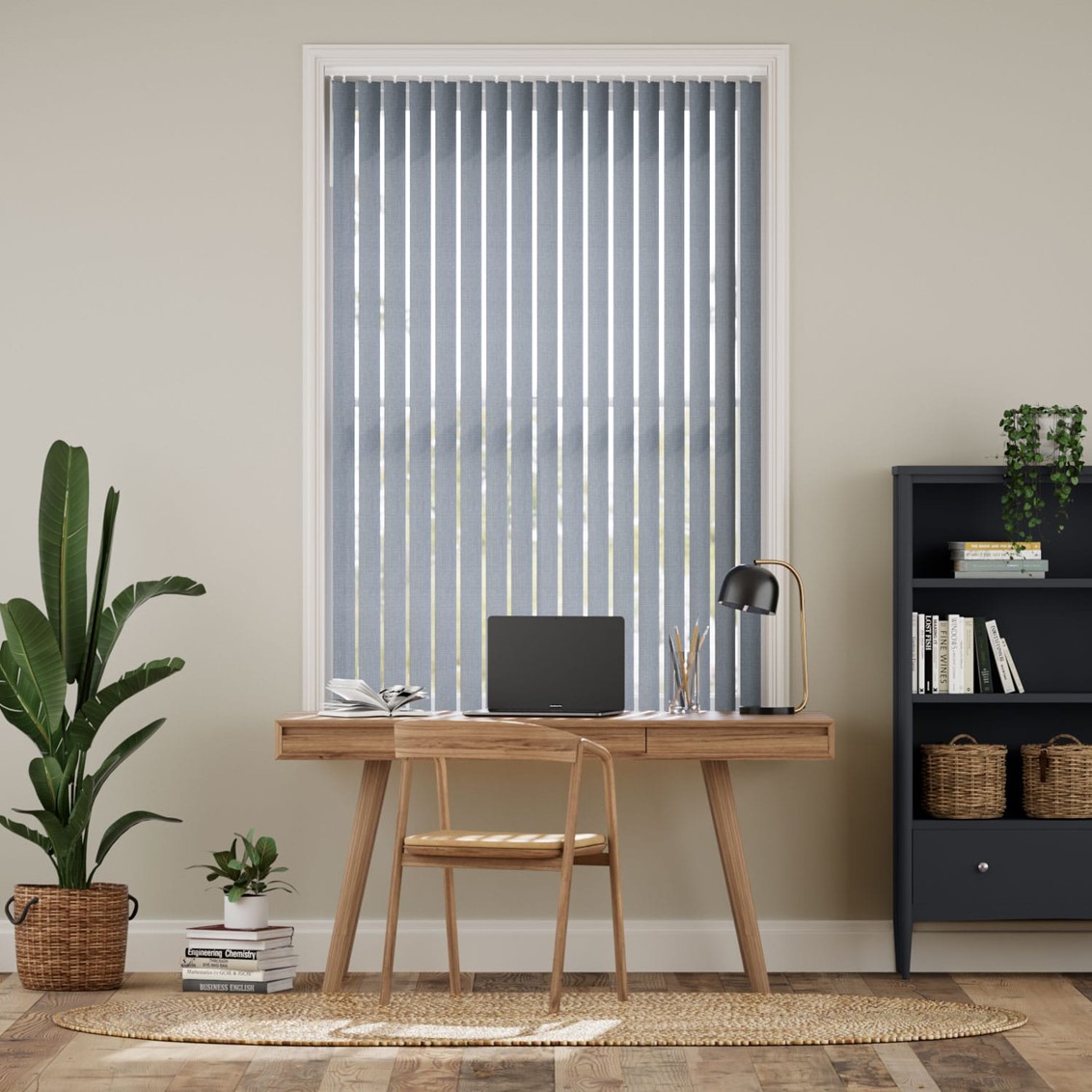 Concordia Nimbus Blue Vertical Blind