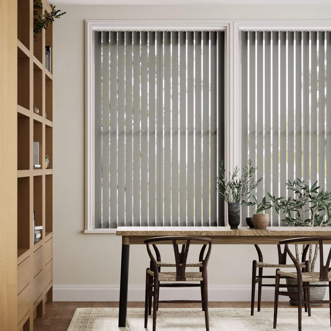 Concordia Serpentine Grey Vertical Blind