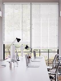 Contract Atlanta Bright White & Igloo Wooden Blind thumbnail image