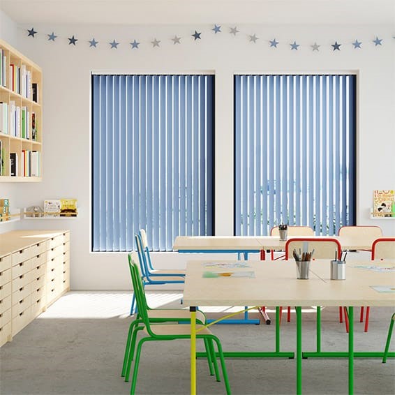 Contract City Admiral Blue Vertical Blind