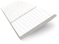 Contract Snowdrift & Fresh White Faux Wood Blind - 50mm Slat sample image