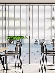 Contract Tampa Cool White & Silver Wooden Blind thumbnail image