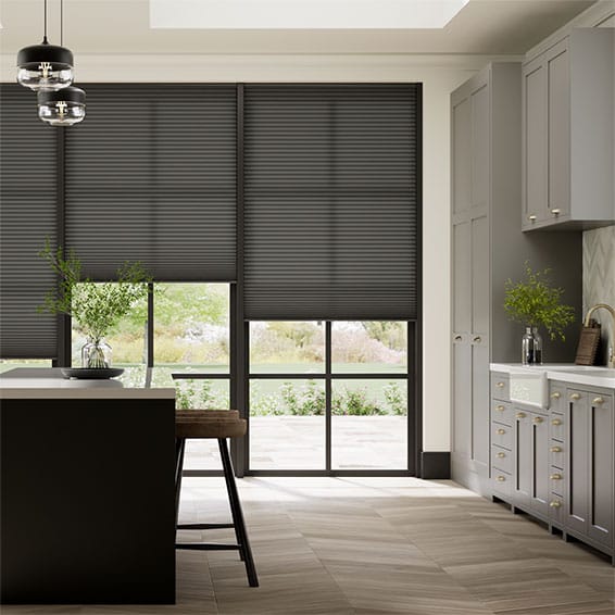 Double DuoLight Cordless Anthracite Thermal Blind