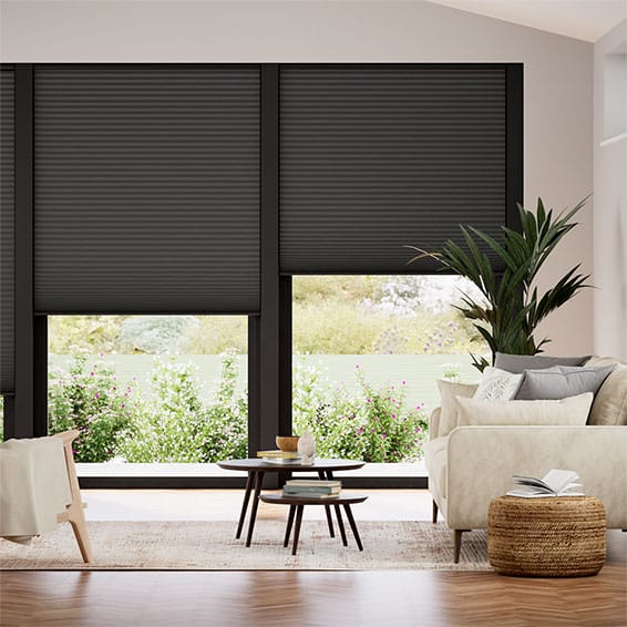 Double DuoShade Cordless Anthracite Thermal Blind