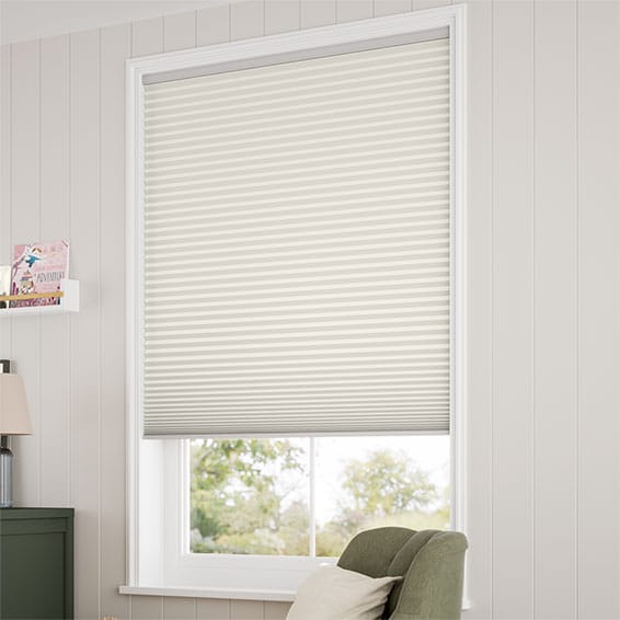 Double DuoShade Cordless Ivory Thermal Blind