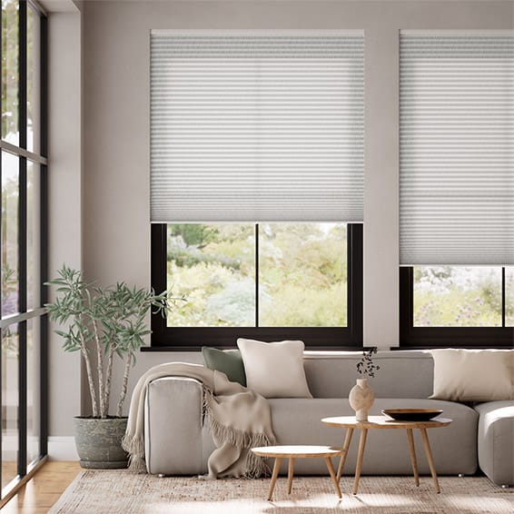 DuoLight Cordless Strie Soft Grey Thermal Blind