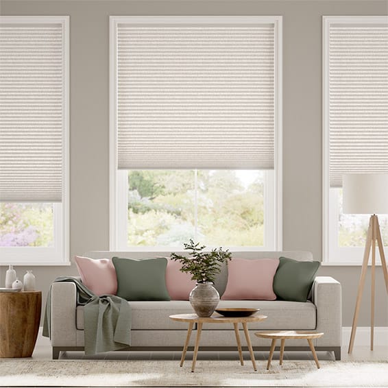 DuoShade Cordless Crackle Alabaster Thermal Blind