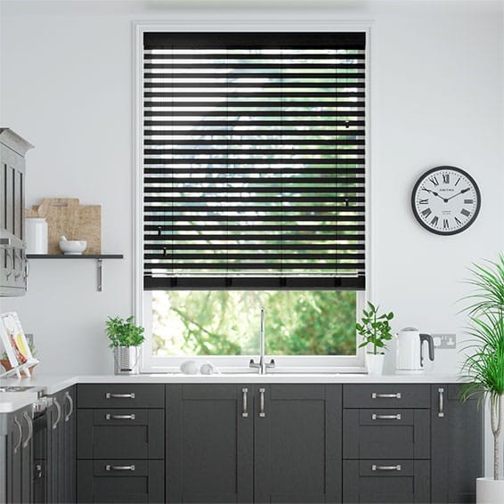 Cosmopolitan Deep Onyx Wooden Blind - 50mm Slat