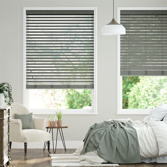 Cosmopolitan Storm Cloud Wooden Blind - 50mm Slat