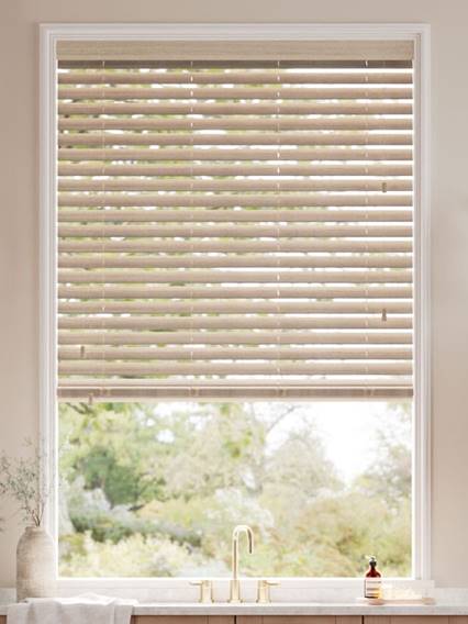 Cosmopolitan Taupe Grey Wooden Blind thumbnail image