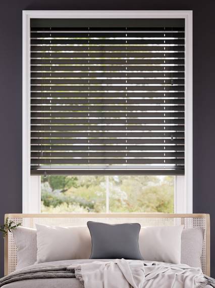 Cosmopolitan Victorian Grey Wooden Blind thumbnail image