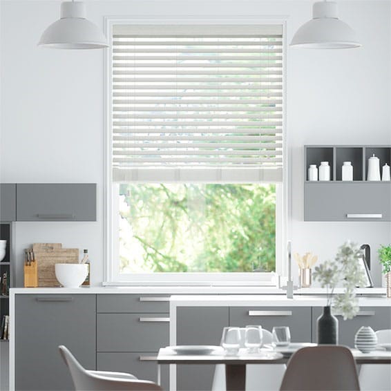 Cosmopolitan Whitewash Wooden Blind - 50mm Slat