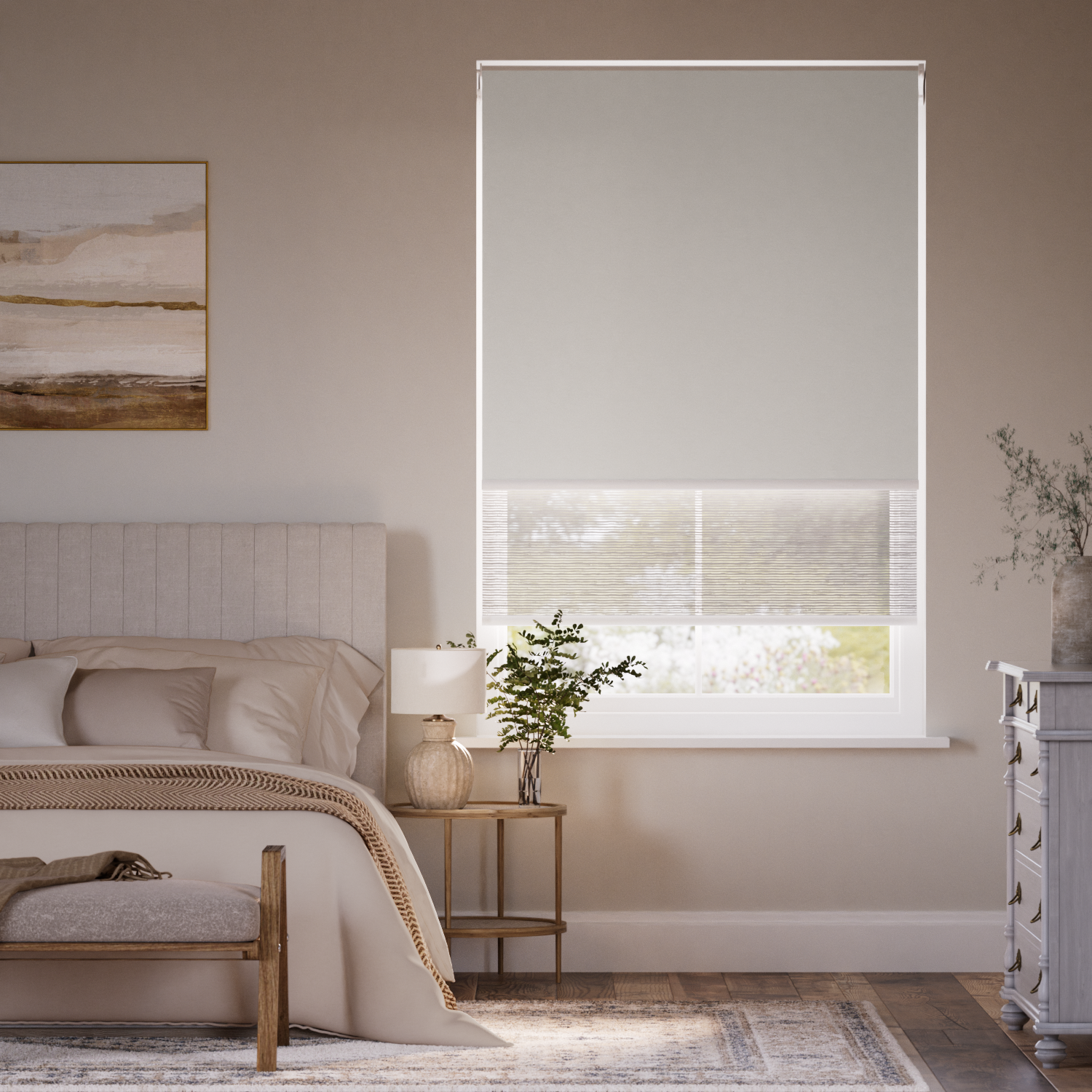 Electric Cosmos Silver Double Roller Blind