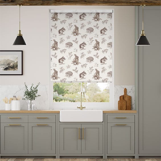 Twist2Go Country Fauna Ivory Roller Blind