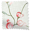 Country Flower Embroidered Blush Curtains swatch image