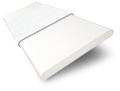 Crisp White & Snowflake Wooden Blind swatch image