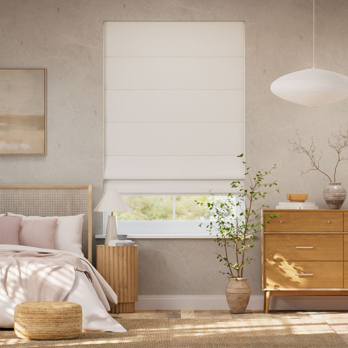 Cromwell Stone Roman Blind