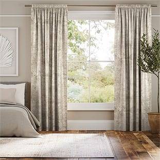 Crushed Velvet Light Bronze Curtains thumbnail image