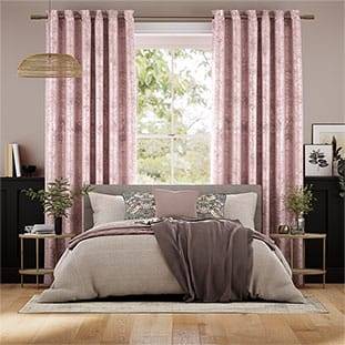 Crushed Velvet Rose Quartz Curtains thumbnail image