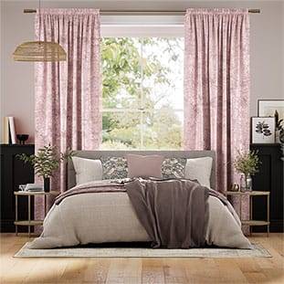 Crushed Velvet Rose Quartz Curtains thumbnail image