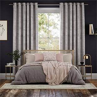 Crushed Velvet Steel Curtains thumbnail image