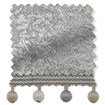Crushed Velvet Steel & Mineral Trimmed Roman Blind sample image