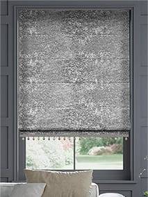 Crushed Velvet Steel & Mineral Roman Blind thumbnail image