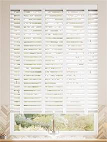 Cumulus White & Cloud Wooden Blind thumbnail image