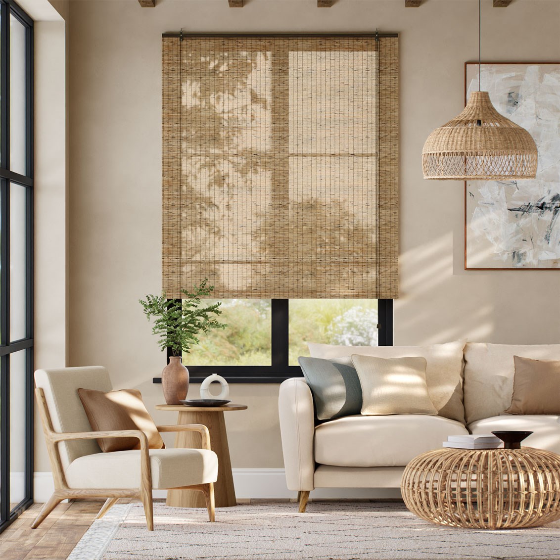 Cusco Maple Roll Up Blind