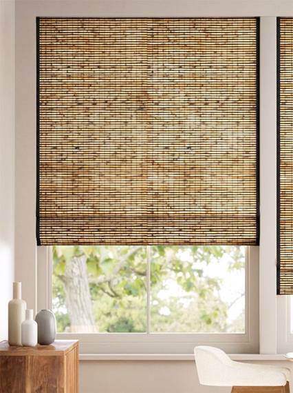 Electric Cusco Maple & Coal Roman Blind thumbnail image