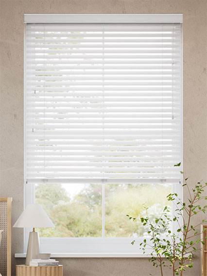 Vela Bright White Fabric Venetian Blind thumbnail image