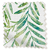 Dappled Ferns Leaf Green Roman Blind swatch image