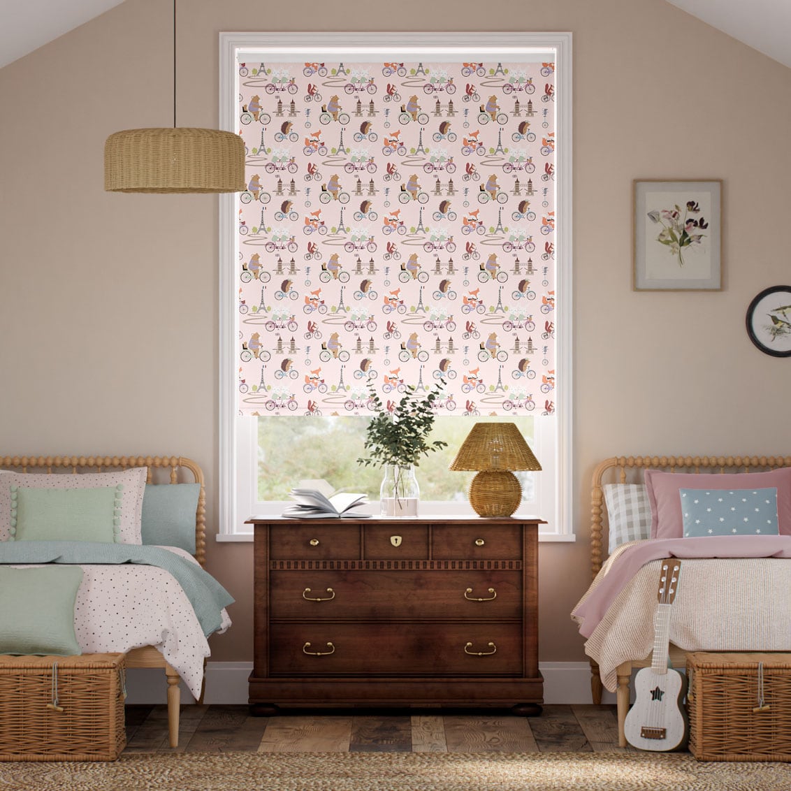 Twist2Go Dash Blackout Rose Pink Roller Blind