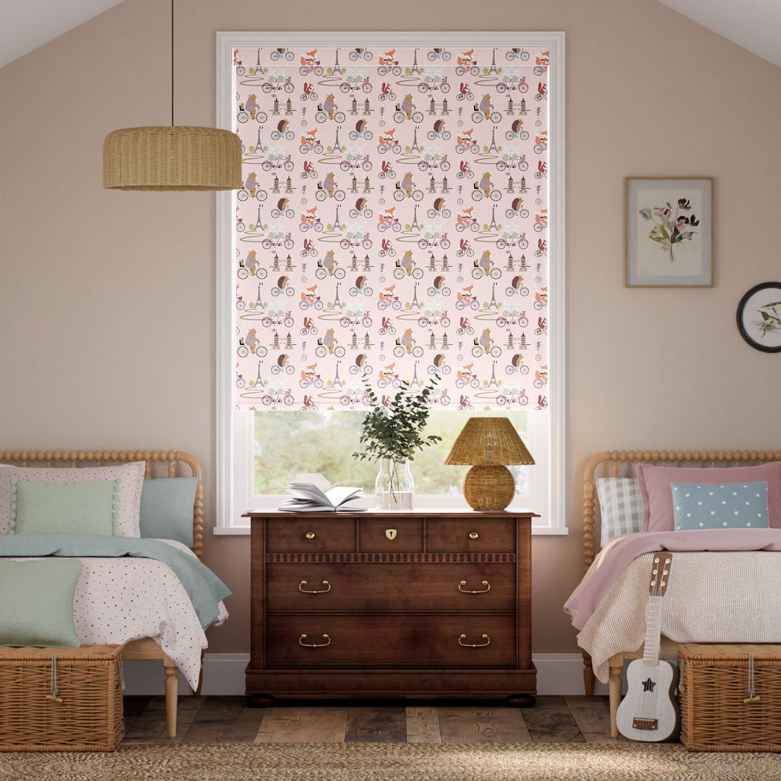 Twist2Go Dash Blackout Rose Pink Roller Blind