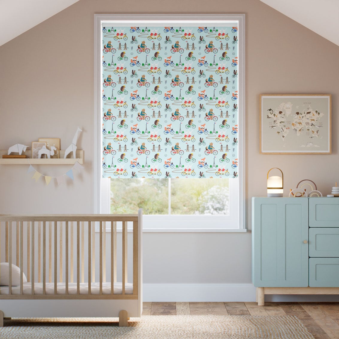 Twist2Go Dash Blackout Sky Blue Roller Blind