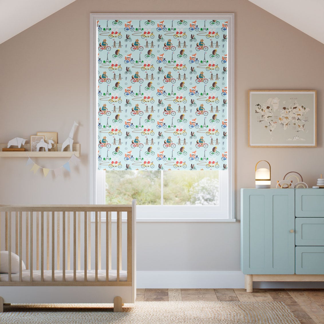 Twist2Go Dash Blackout Sky Blue Roller Blind