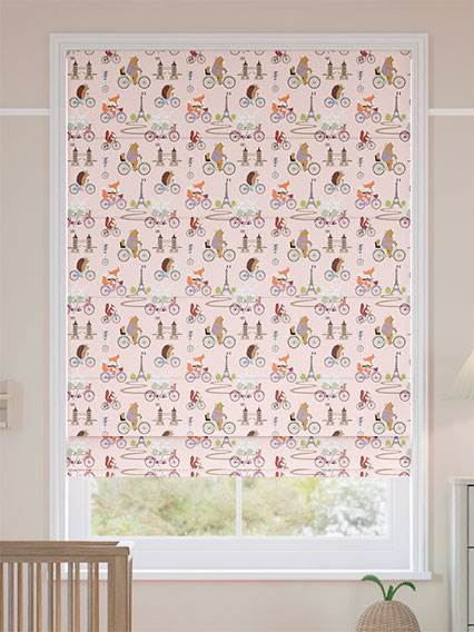 Dash Rose Pink Roman Blind thumbnail image