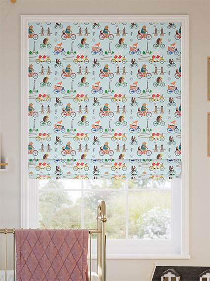 Dash Sky Blue Roman Blind thumbnail image