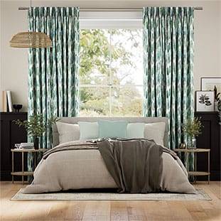 Dash Teal Curtains thumbnail image