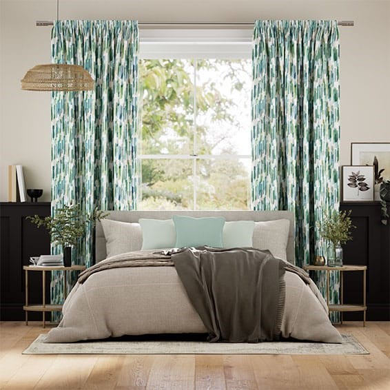 Dash Teal Curtains