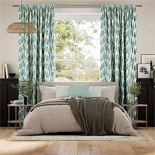 Dash Teal Curtains thumbnail image