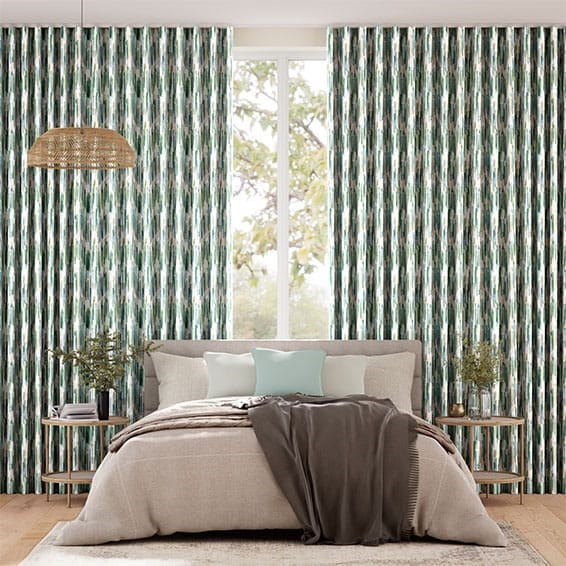 Dash Teal Curtains