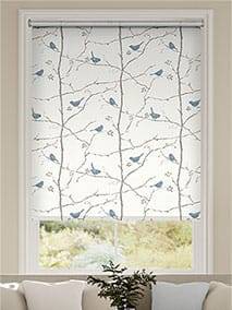 Electric Springs Dawn Chorus Mineral Blue Roller Blind thumbnail image