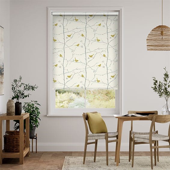 Springs Dawn Chorus Slate Roller Blind