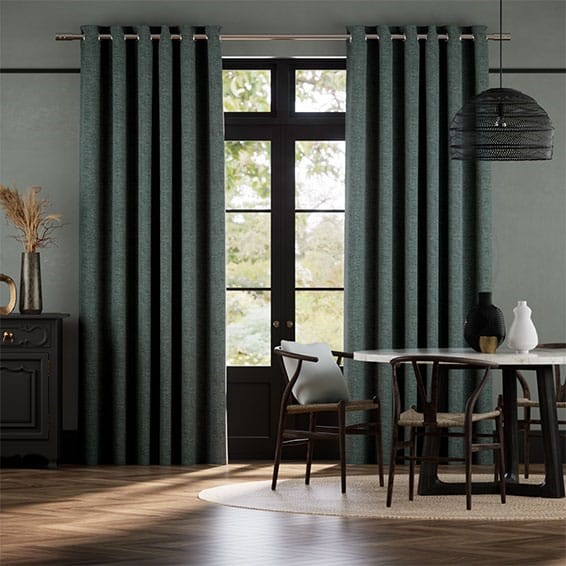 Delphi Chenille Weave Eucalyptus Curtains