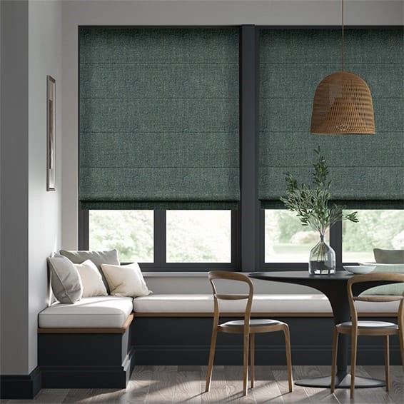 Delphi Chenille Weave Eucalyptus Roman Blind