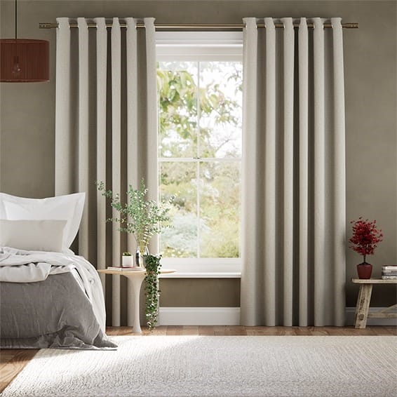 Delphi Chenille Weave Limestone Curtains