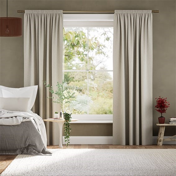 Delphi Chenille Weave Limestone Curtains