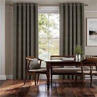 Delphi Chenille Weave Peppercorn Curtains thumbnail image